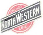 CHICAGO & NORTH WESTERN LINE LOGO METAL HAT PIN